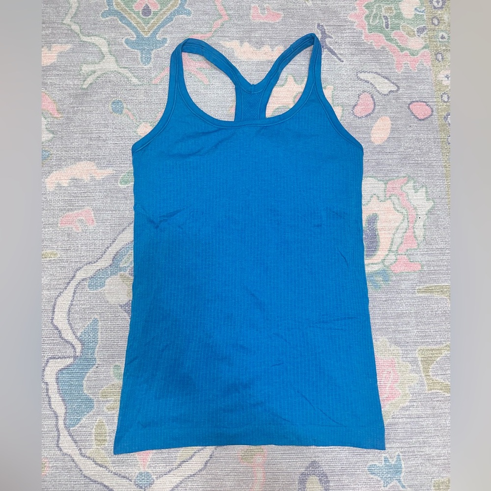 Lululemon Ebb to Street Tank Top - size 6 - Cyan Blue